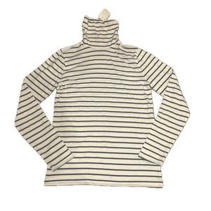J. Crew tissue turtle neck stripes